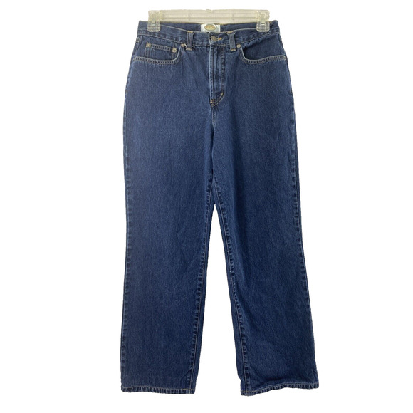 Talbot Jeans Womens Size 6 Dark Wash Denim Straight Altered Hem - Picture 1 of 12